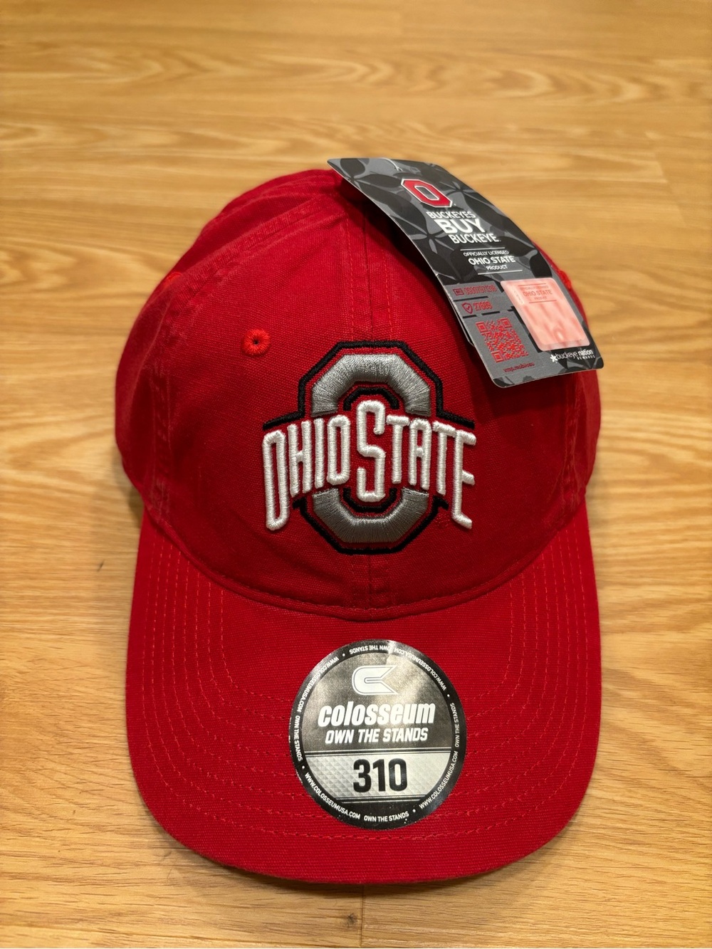 Colosseum Ohio State Red Embroidered Logo Hat